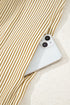 Brown Stripe Collared Neck Cuffed Long Sleeve Drop Waist Mini Dress